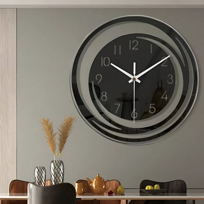 Nolia – Horloge murale transparente et silencieuse