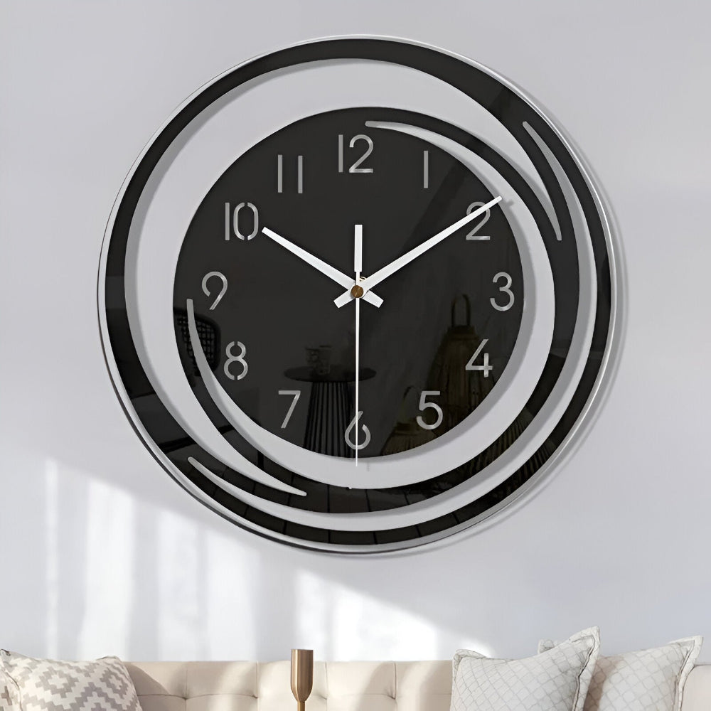 Nolia – Horloge murale transparente et silencieuse