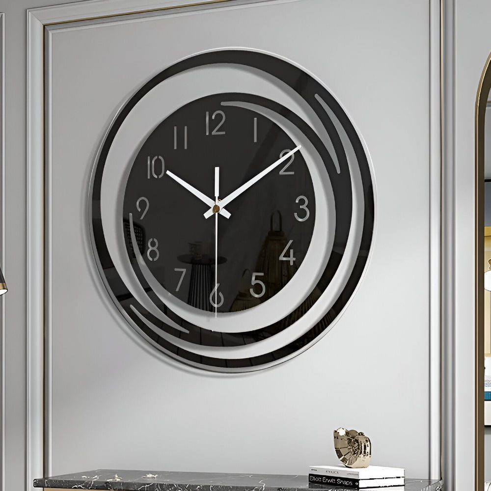 Nolia – Horloge murale transparente et silencieuse