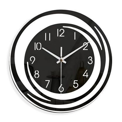 Nolia – Horloge murale transparente et silencieuse