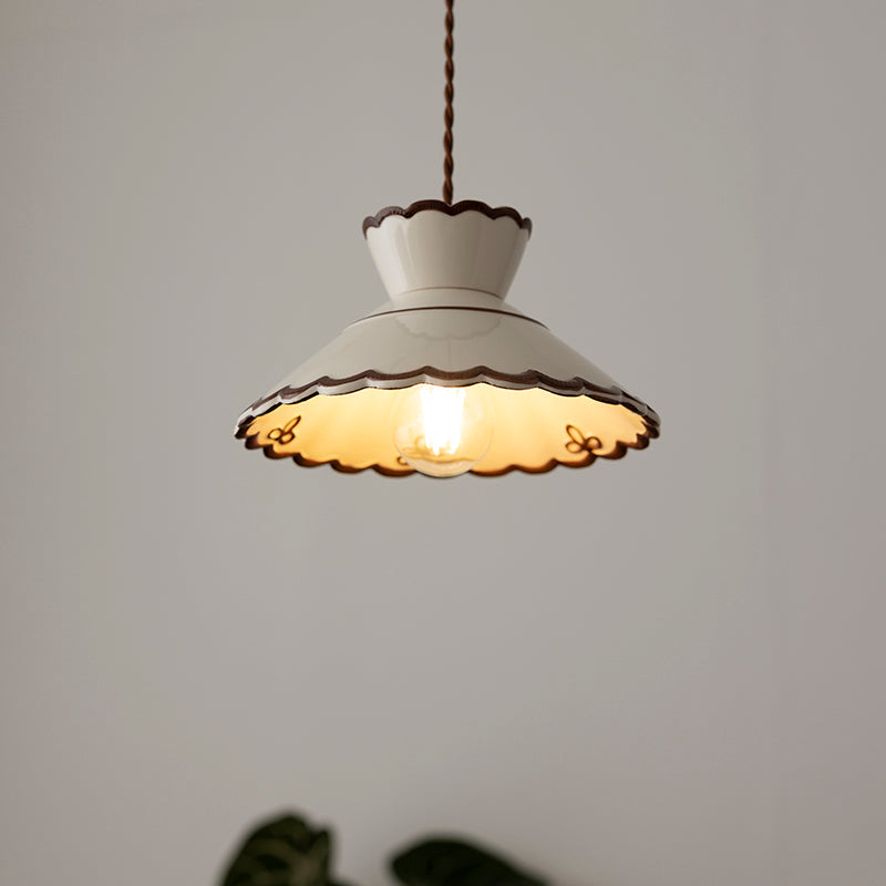 Olivia – Lampe en céramique suspendue rétro