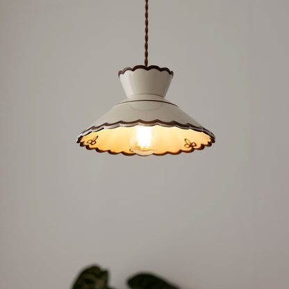 Olivia – Lampe en céramique suspendue rétro