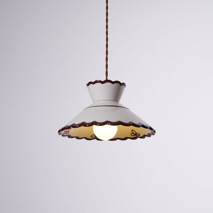 Olivia – Lampe en céramique suspendue rétro