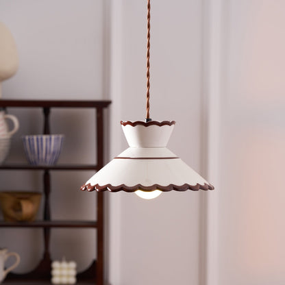 Olivia – Lampe en céramique suspendue rétro