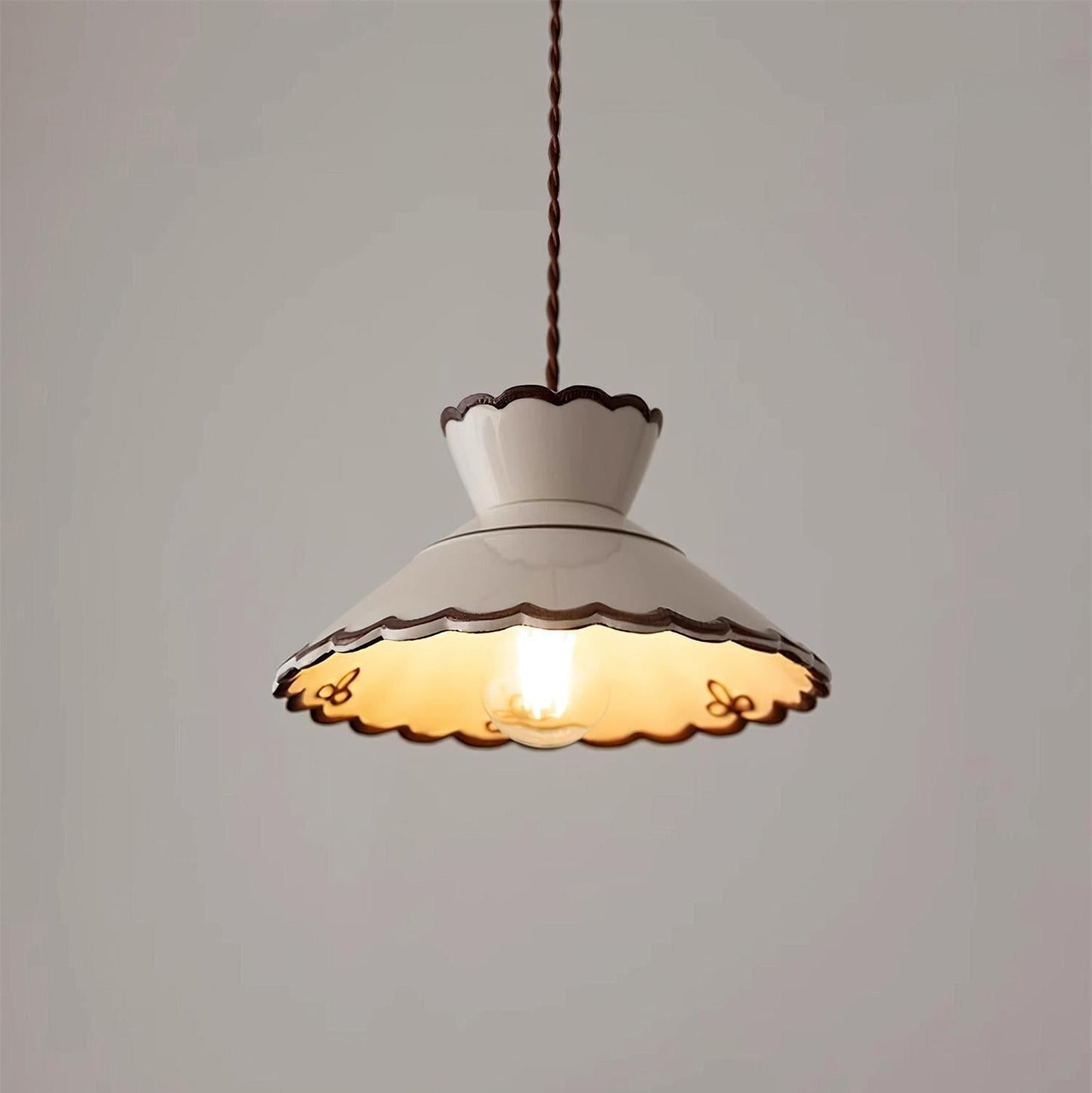 Olivia – Lampe en céramique suspendue rétro