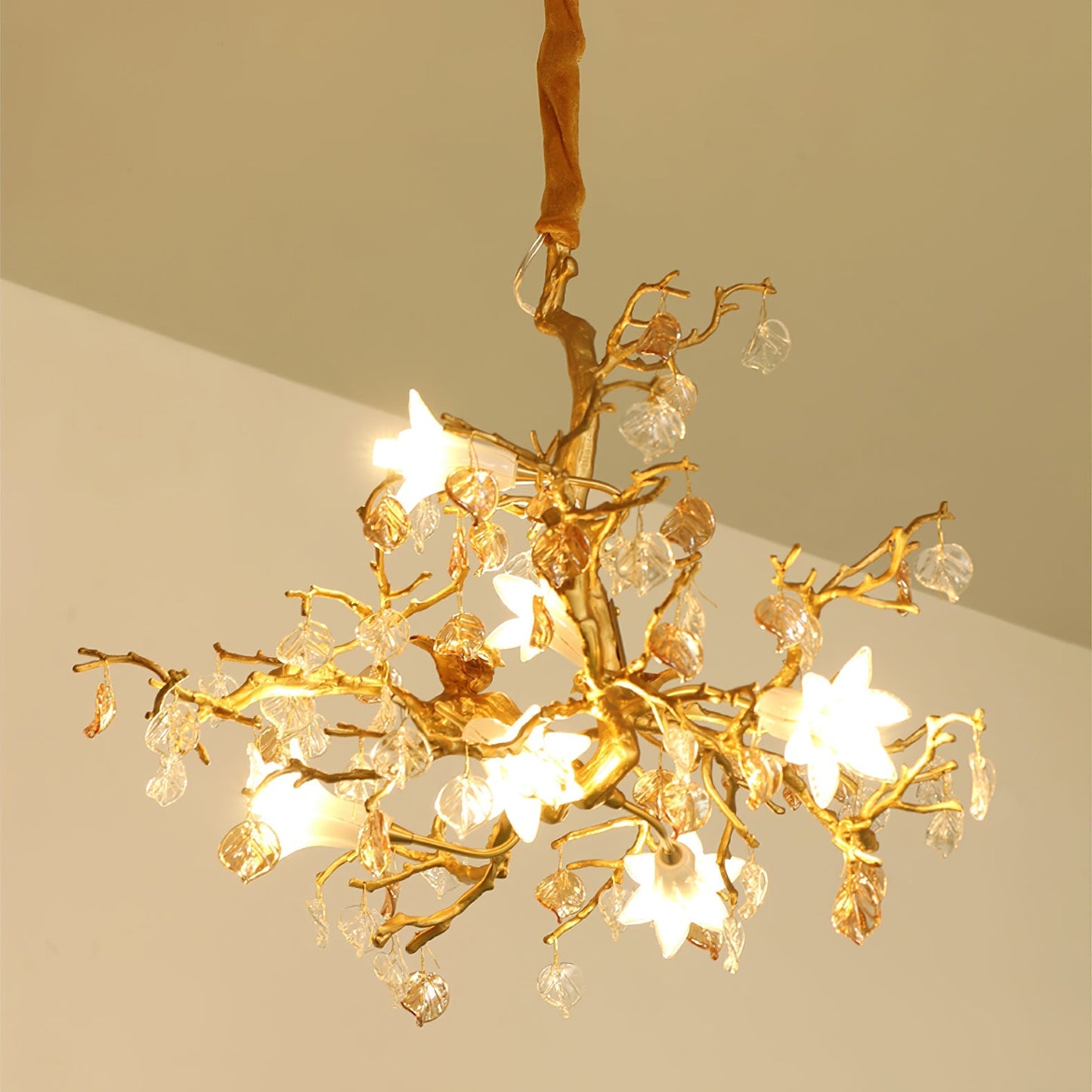 Fiori – Lustre en verre de cuivre