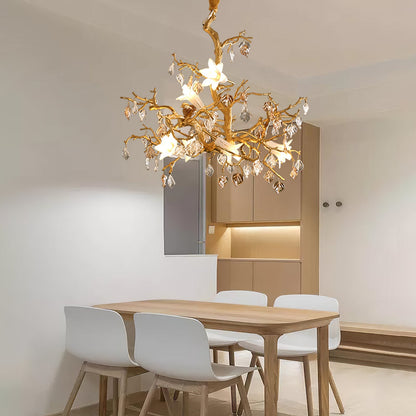 Fiori – Lustre en verre de cuivre