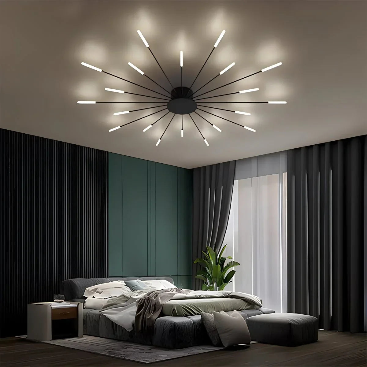 Haruka – Plafonnier LED feux d'artifice