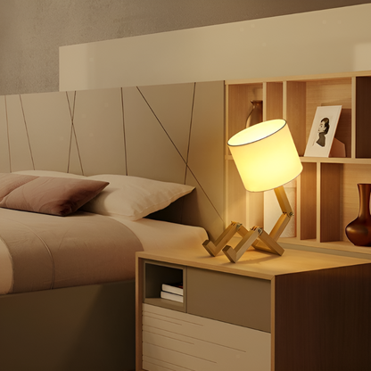 Edelwood – Lampe de table en bois