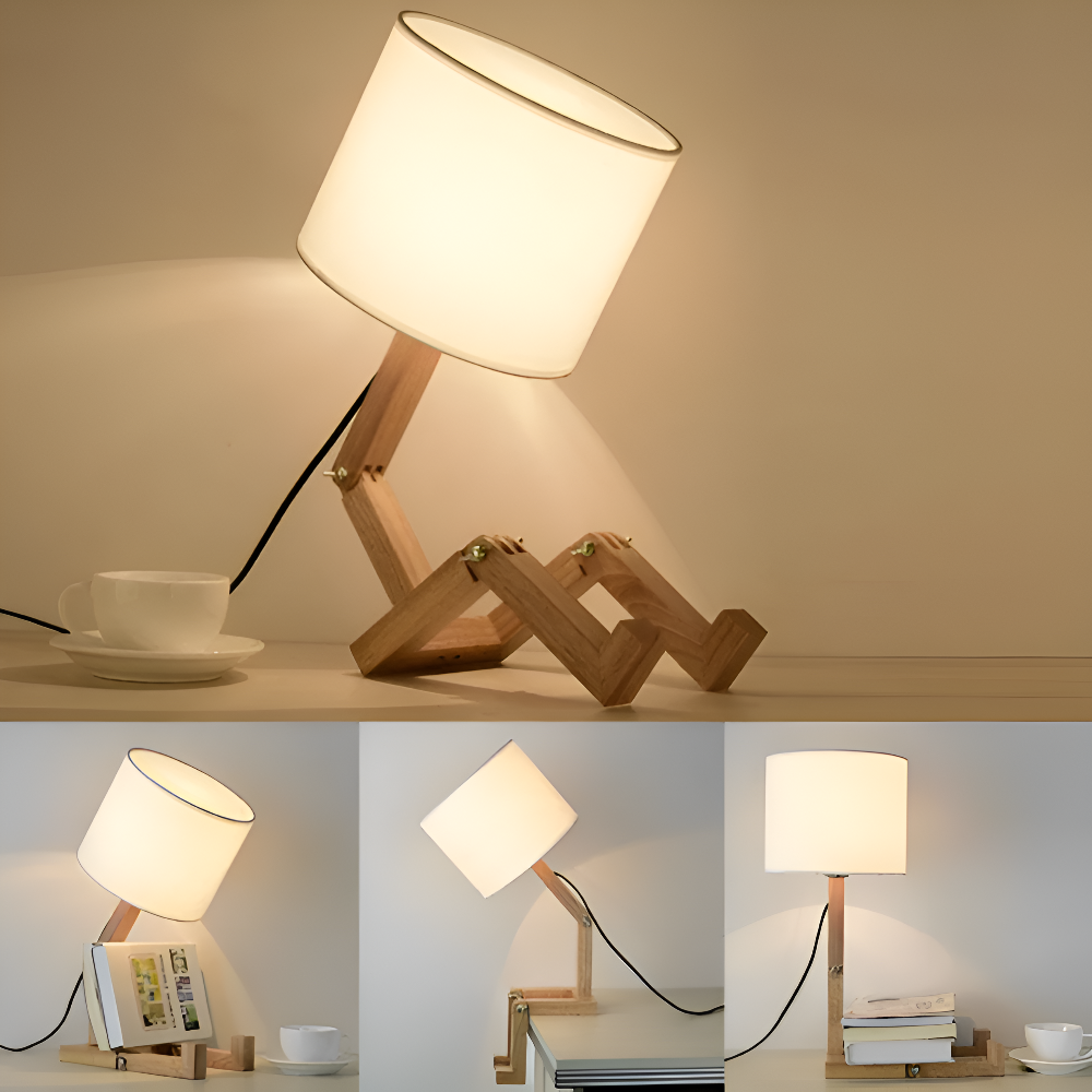 Edelwood – Lampe de table en bois