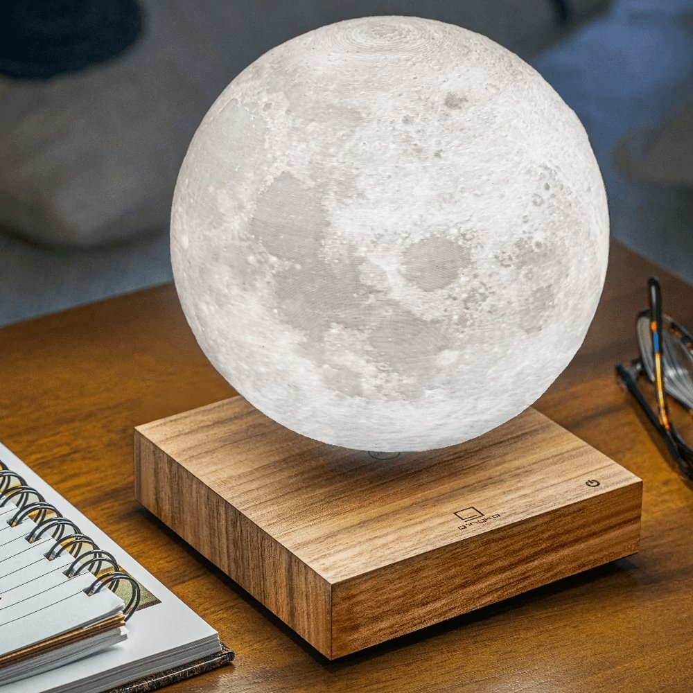 Lunaris – Lampe de Table 3D Lune Flottante