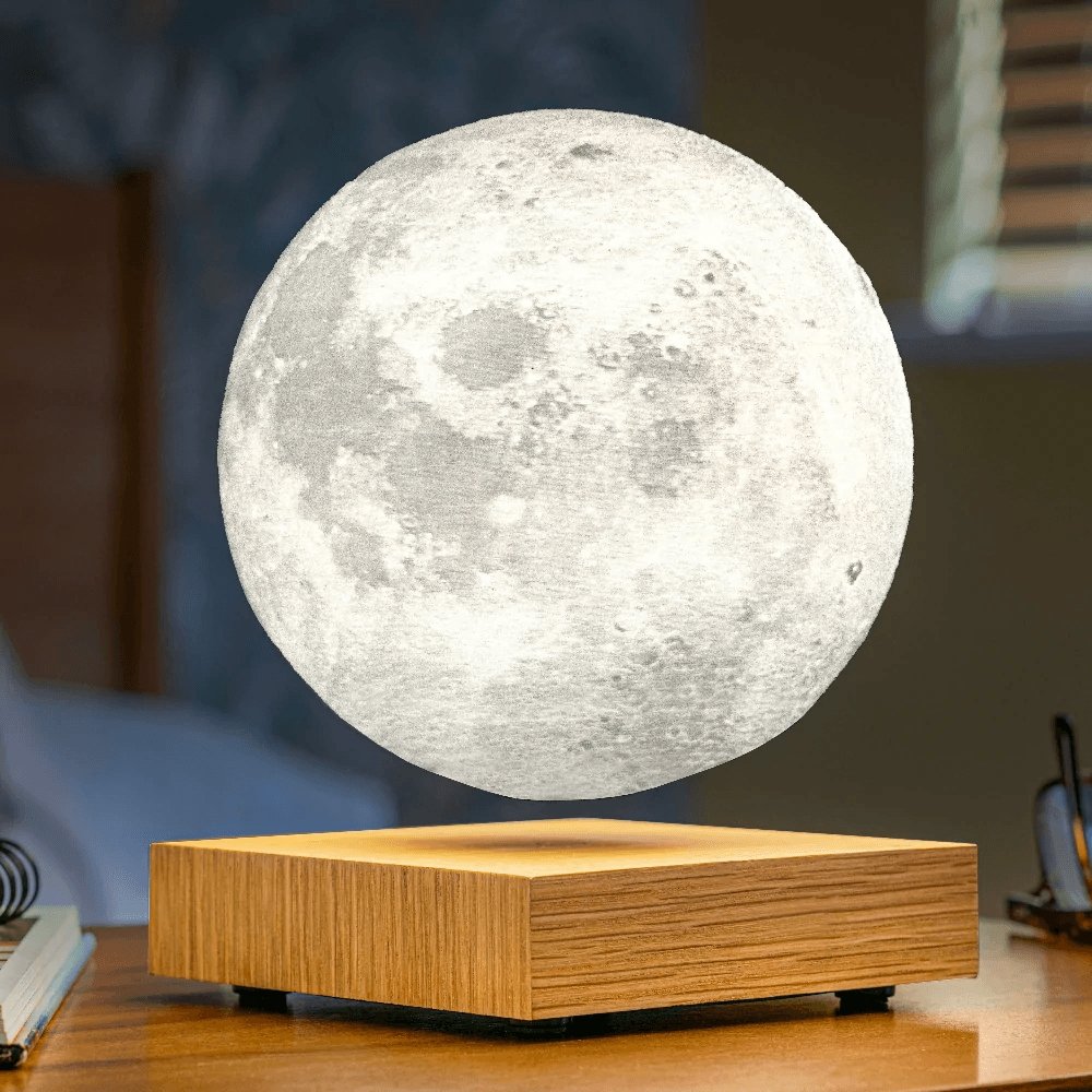 Lunaris – Lampe de Table 3D Lune Flottante
