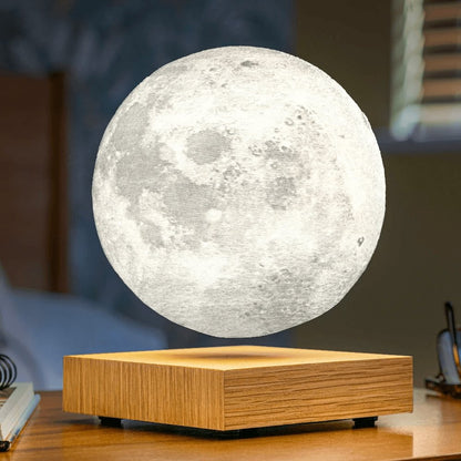 Lunaris – Lampe de Table 3D Lune Flottante