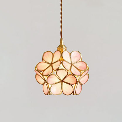 FleurVerre – Suspension florale en verre soufflé délicat