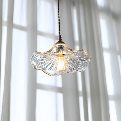 Aki – Lustre en verre et laiton élégant