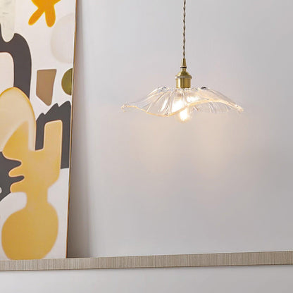 Aki – Lustre en verre et laiton élégant