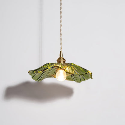 Aki – Lustre en verre et laiton élégant
