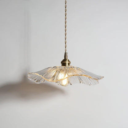 Aki – Lustre en verre et laiton élégant