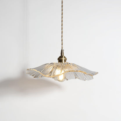 Aki – Lustre en verre et laiton élégant