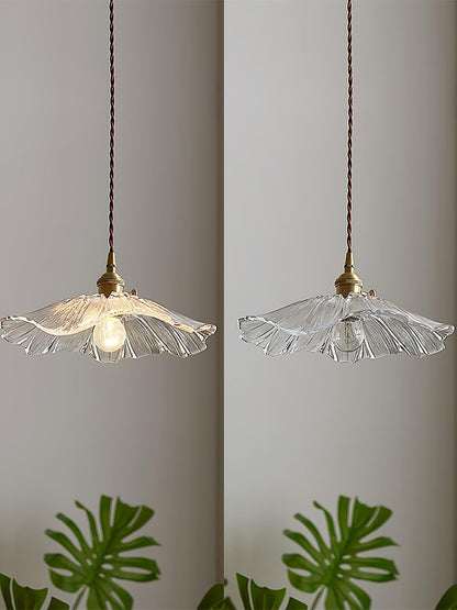 Aki – Lustre en verre et laiton élégant