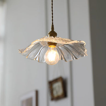 Aki – Lustre en verre et laiton élégant