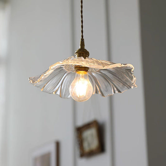 Aki – Lustre en verre et laiton élégant
