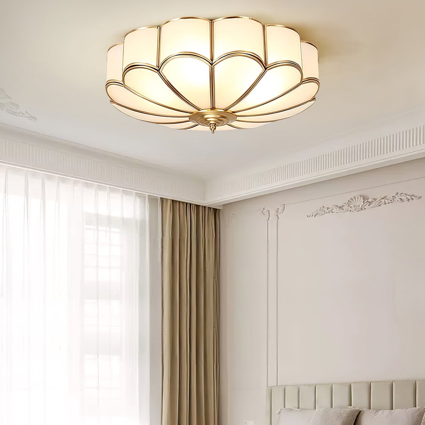 Clara – Lampe de plafond en cuivre simple