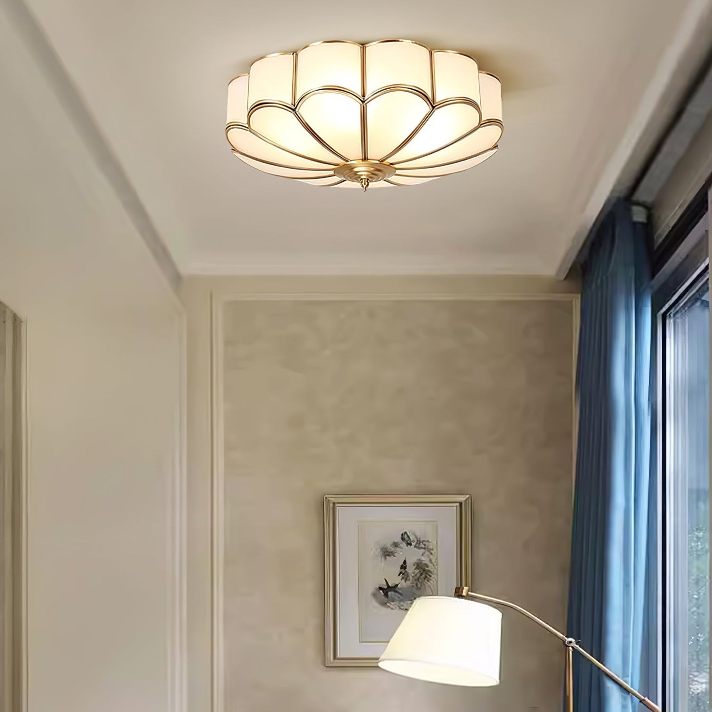 Clara – Lampe de plafond en cuivre simple