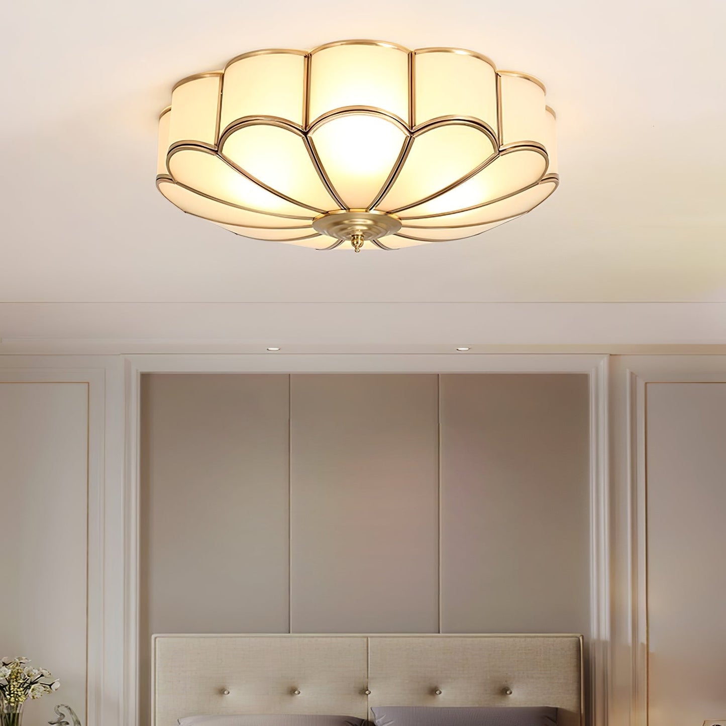 Clara – Lampe de plafond en cuivre simple