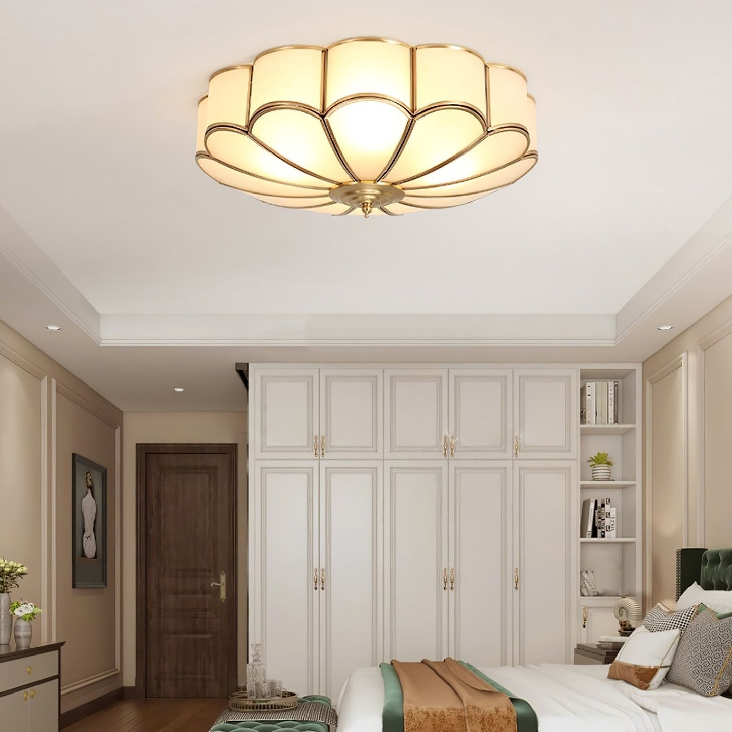 Clara – Lampe de plafond en cuivre simple