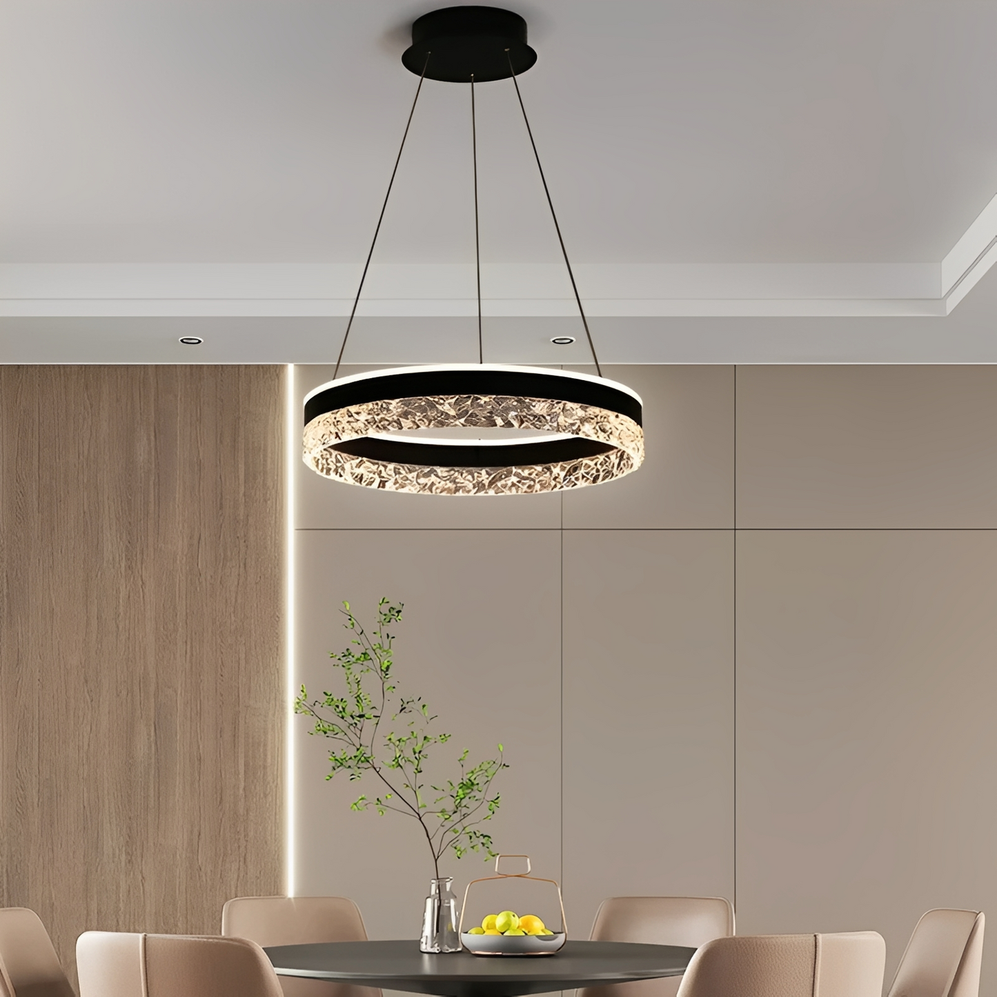 Carmelle – Lampe suspendue scandinave pour salle à manger