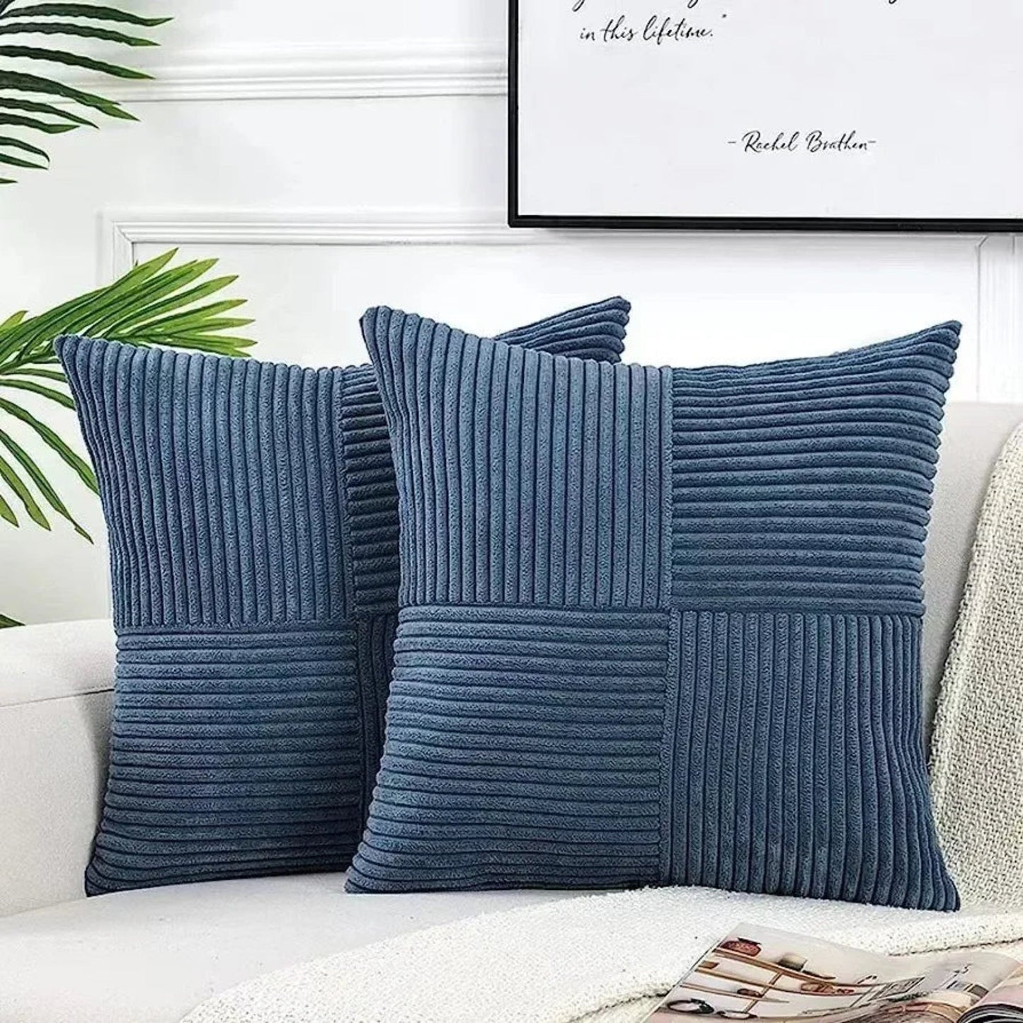 Rina – Housse de coussin en velours côtelé