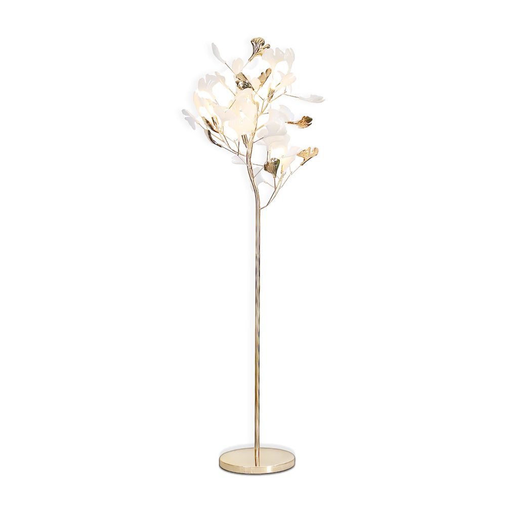 Sean – Lampe de sol avec design de feuille