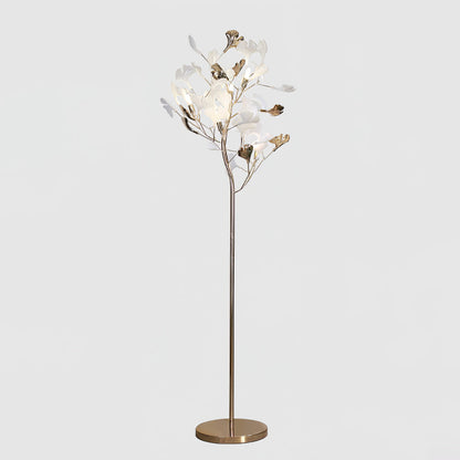 Sean – Lampe de sol avec design de feuille