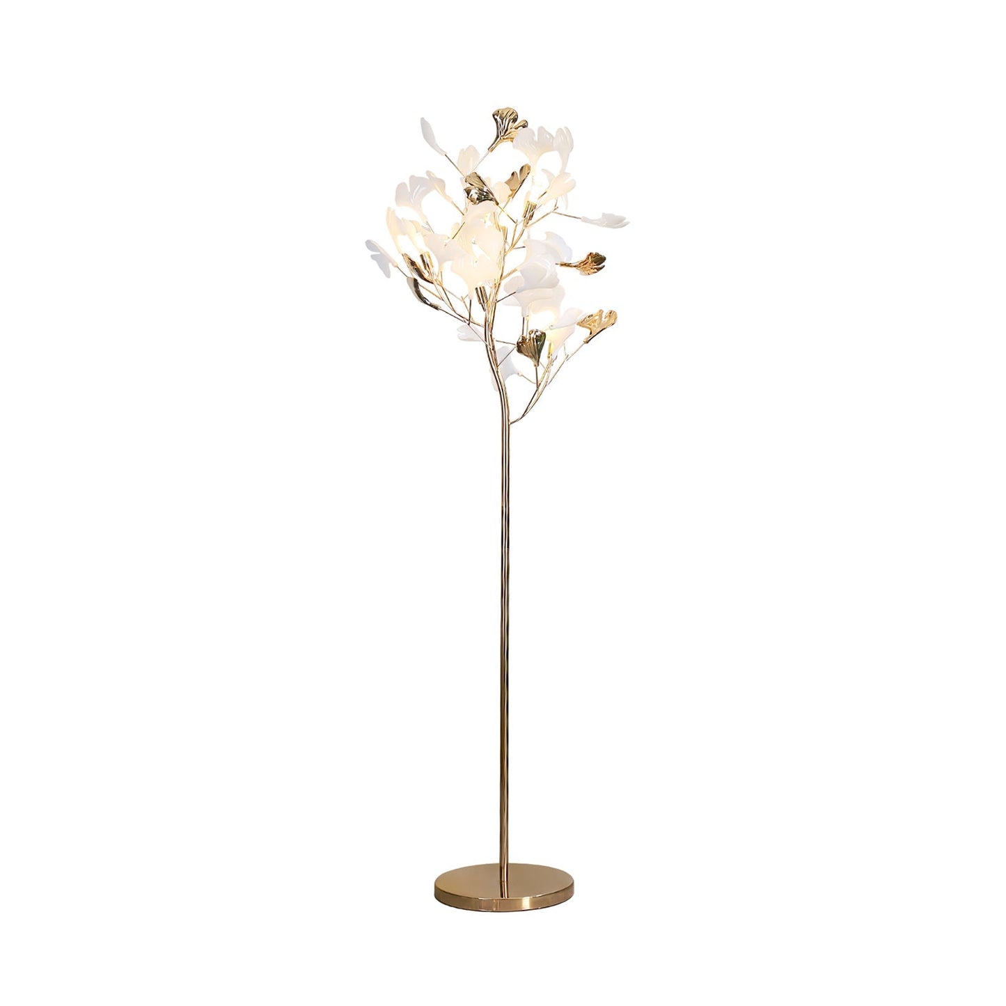 Sean – Lampe de sol avec design de feuille