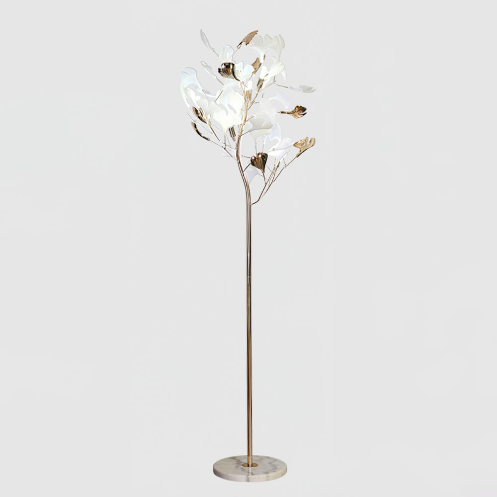 Sean – Lampe de sol avec design de feuille