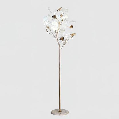 Sean – Lampe de sol avec design de feuille