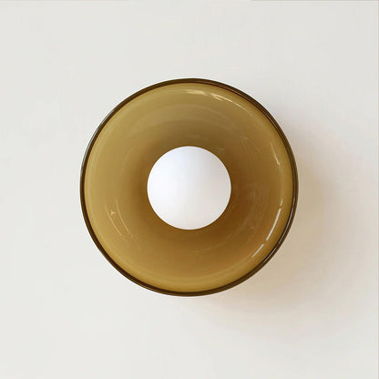 Rana – Plafonnier en verre rétro français
