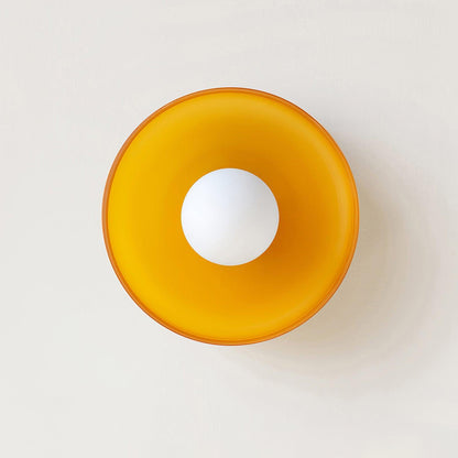 Rana – Plafonnier en verre rétro français