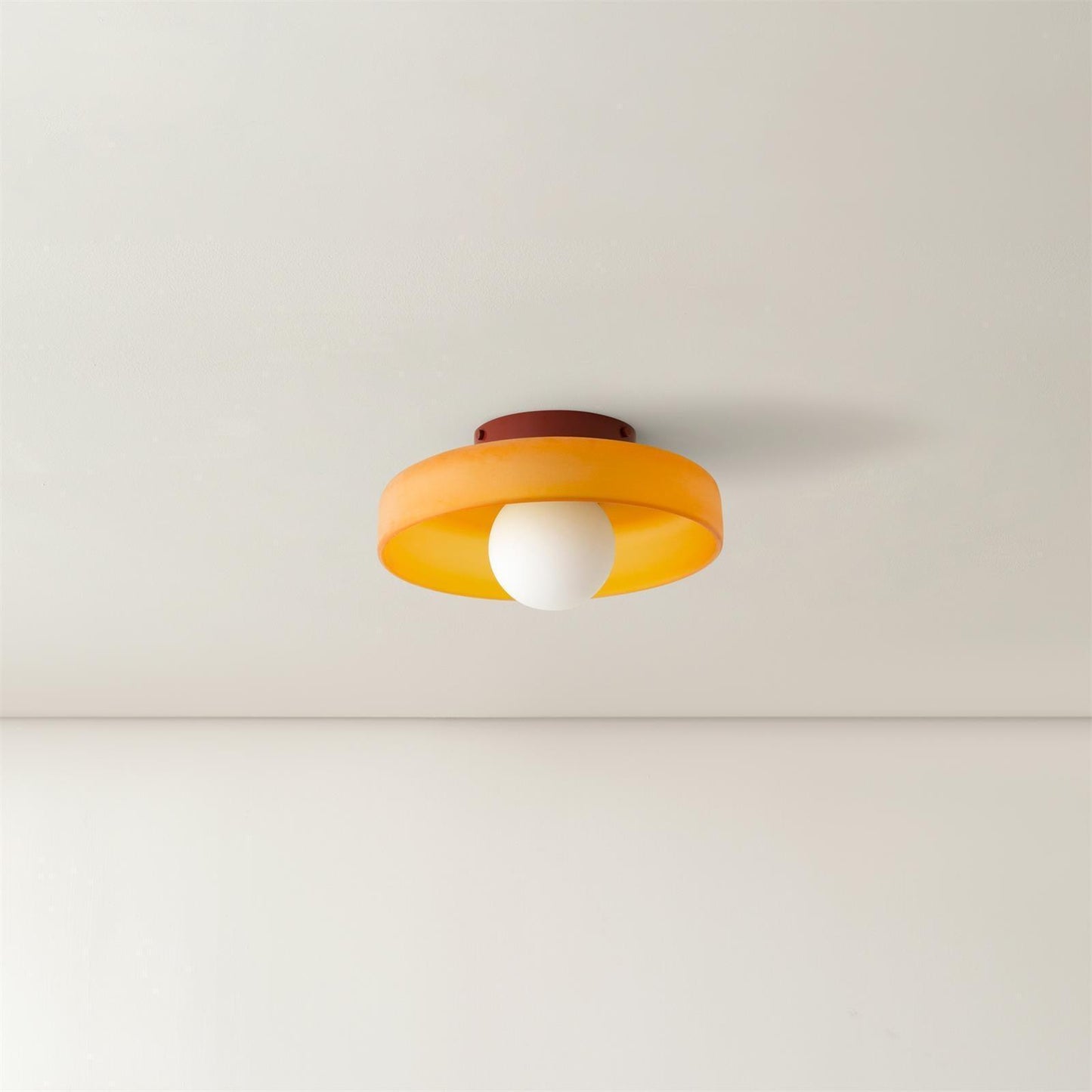Rana – Plafonnier en verre rétro français