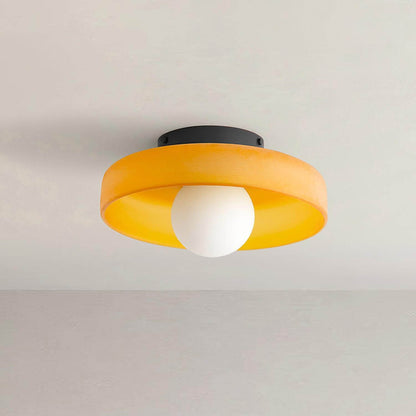 Rana – Plafonnier en verre rétro français