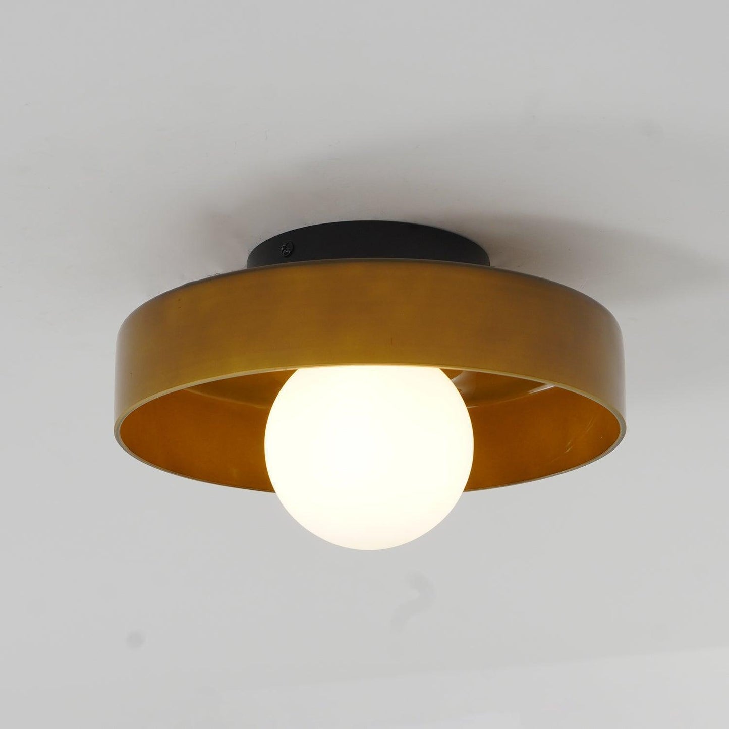 Rana – Plafonnier en verre rétro français