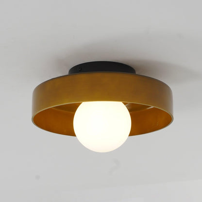 Rana – Plafonnier en verre rétro français