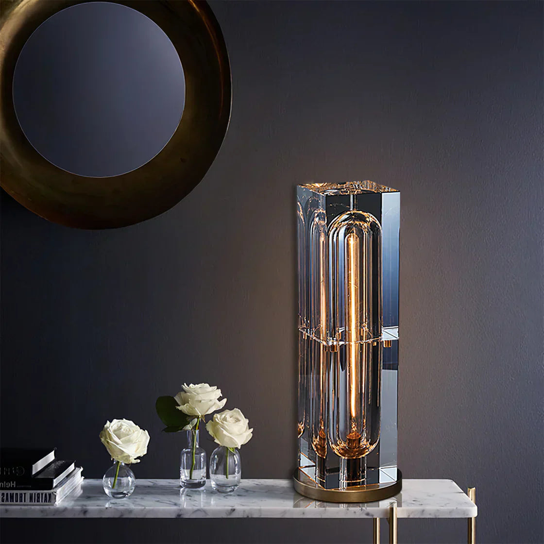 Migz – Lampe de table en cristal américaine