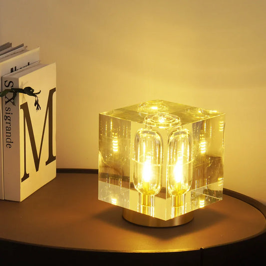 Migz – Lampe de table en cristal américaine