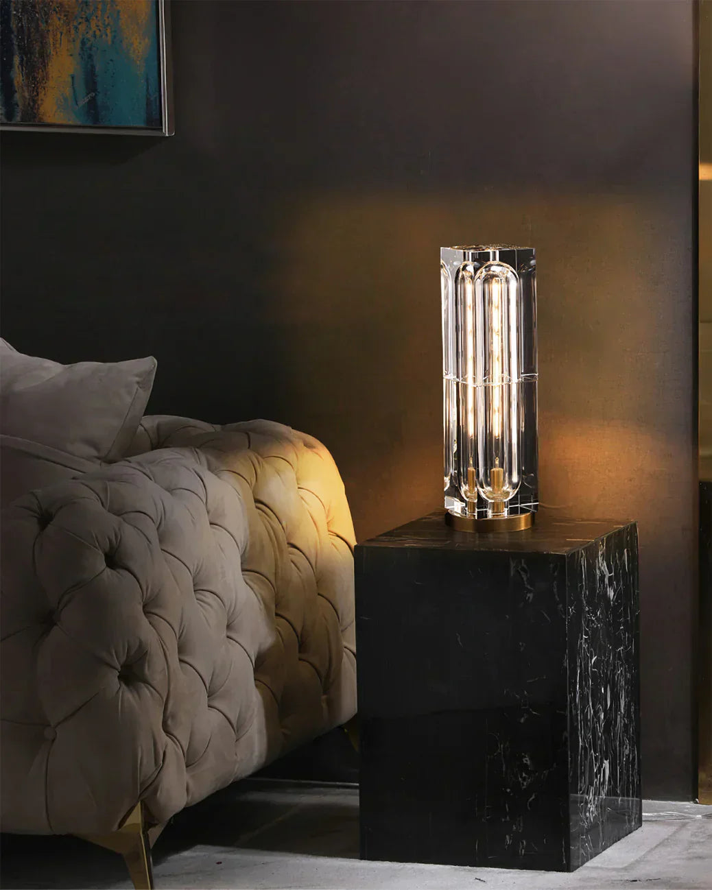 Migz – Lampe de table en cristal américaine