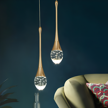 Mirella – Suspension en verre goutte