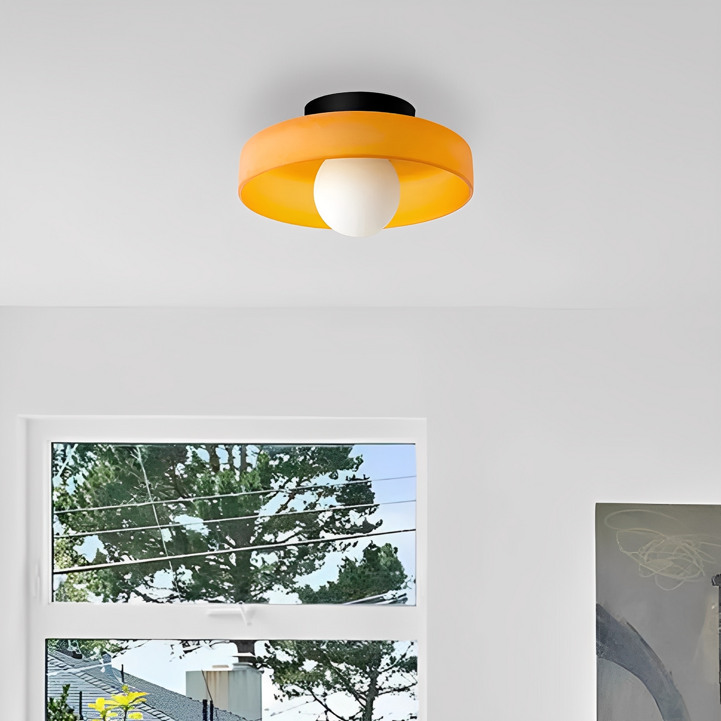 Maku – Moderne Simple Plafonnier en Verre