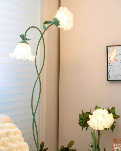 Sara – Lampe sur pied crème