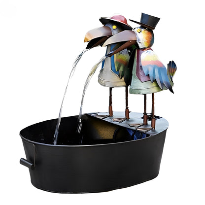 Taviano – Décoration rustique de fontaine de jardin en résine
